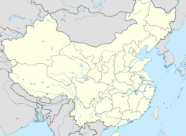 map of a large East Asian country